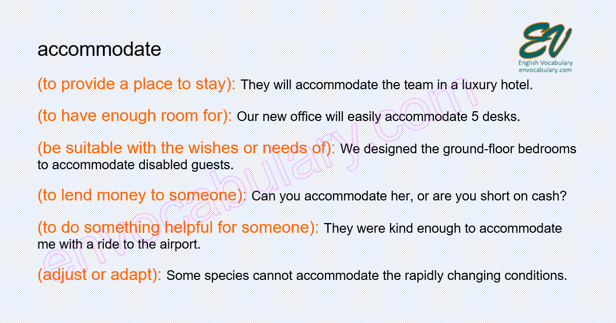 accommodate definition